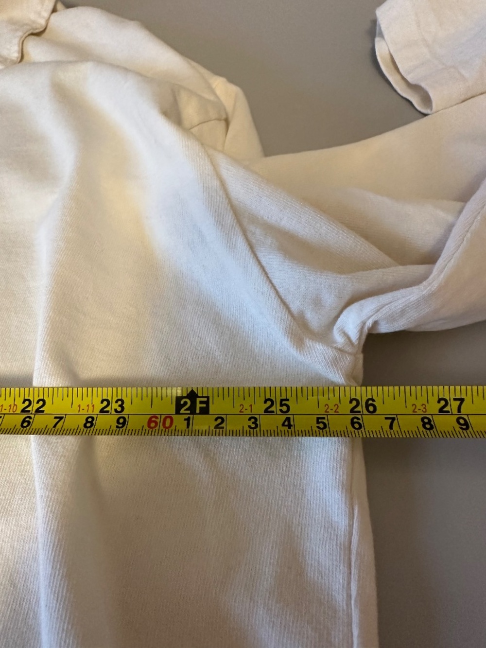NWT Perfectwhitetee Collared Cotton Boxy Long Sleeve T-Shirt | Size XL - Picture 5 of 7